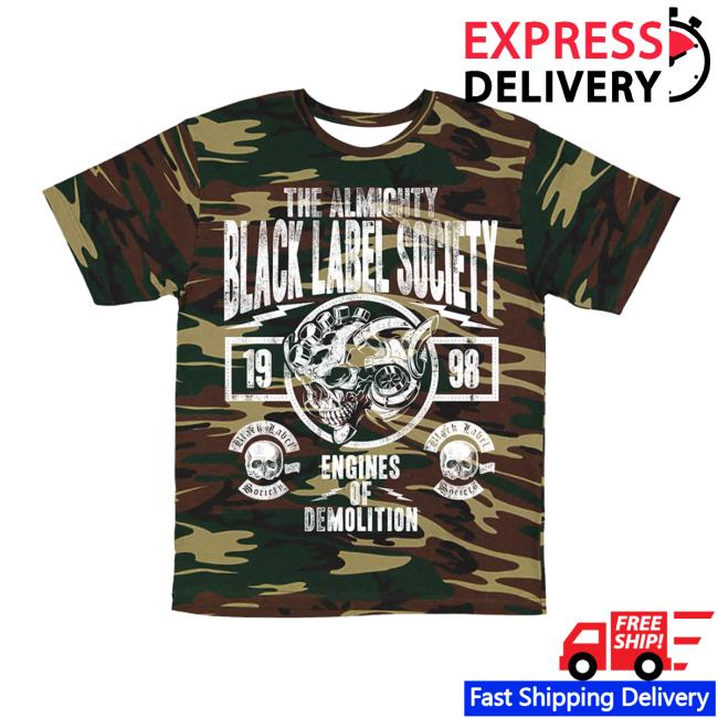 Black Label Society Merch Store Engines Of Demolition Camo Tour Tee Black Label Society Merch Store Engines Of Demolition Camo Tour Tee