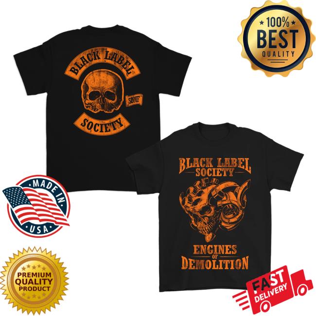 Black Label Society Merch Store Engines Of Demolition Skully Tee Black Label Society Merch Store Engines Of Demolition Skully Tee
