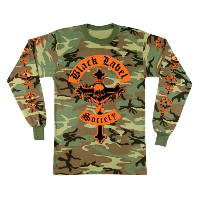 Black Label Society Merch Store Mafia Camo Longsleeve Black Label Society Merch Store Mafia Camo Longsleeve