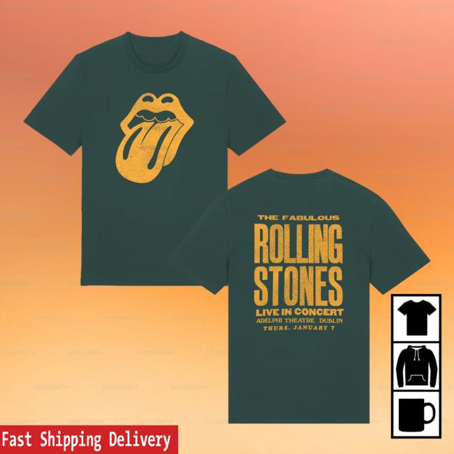 The Rolling Stones Merch Store Rolling Stones Dublin Concert T-Shirt The Rolling Stones Merch Store Rolling Stones Dublin Concert T-Shirt
