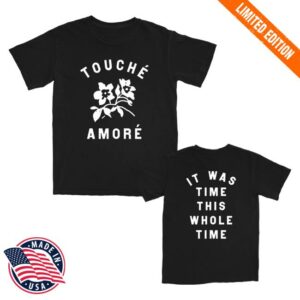 Touche Amore Merch Store It Was Time This Whole Time T-Shirt Black