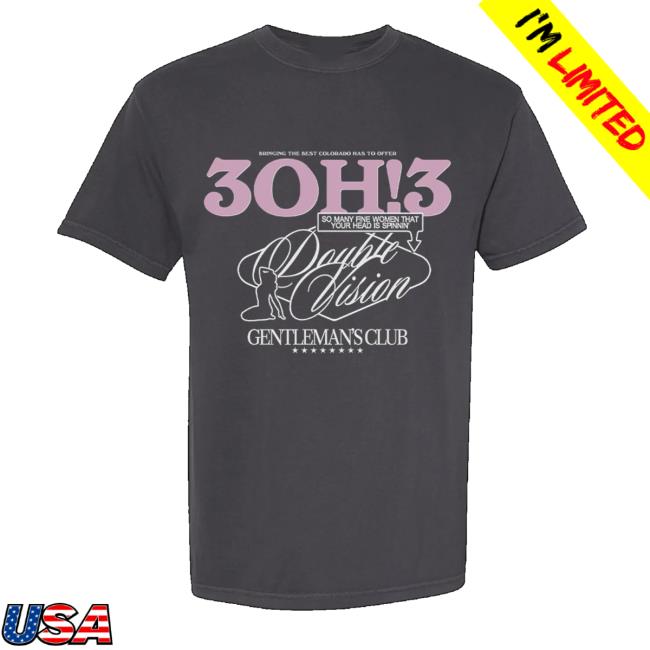 3Oh3 Shop Merch Double Vision Tee 3Oh3 Shop Merch Double Vision Tee