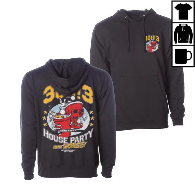 3Oh3 Shop Merch House Party Hoodie 3Oh3 Shop Merch House Party Hoodie