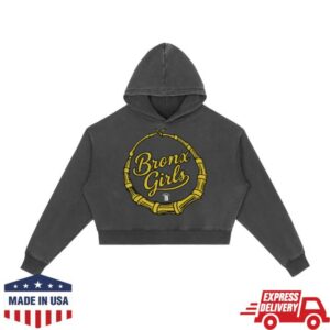 Bronx Native Merch Store Bronx Girls Hoop Vintage Washed Heavyweight Hoodie