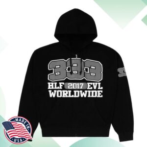 Half Evil Store Merch Worldwide 333 Thermal Hoodie