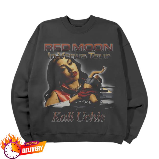 Kali Uchis Merch Store Red Moon In Venus Tour Collage Crewneck 2 Kali Uchis Merch Store Red Moon In Venus Tour Collage Crewneck