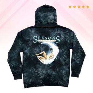 Seasons Skate Shop Store Seasons Donna Pullover Hood- Tie Dye Black