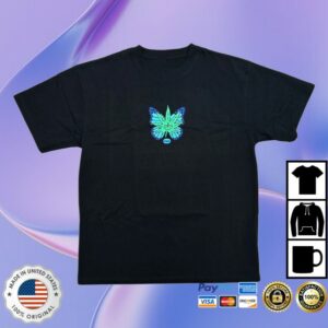 Seasons Skate Shop Store Huf Budderfly Tee Black