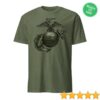 Leatherneck For Life Store Merch Matte Black Eagle Globe & Anchor T-Shirt