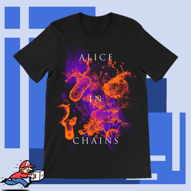 Alice In Chains Store Merch Bacteria Logo T-Shirt Alice In Chains Store Merch Bacteria Logo T-Shirt