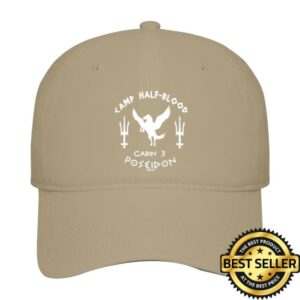 Davson Sales Store Merch Cabin 3 Poseidon Camp Half Blood Adult Dark Baseball Cap Hat