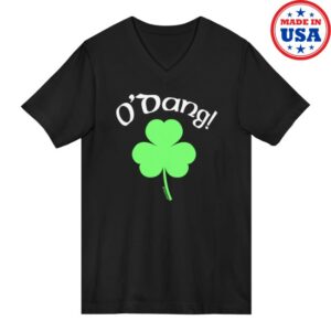 Davson Sales Store Merch O’dang St. Patrick’s Day Adult Dark V-Neck T-Shirt