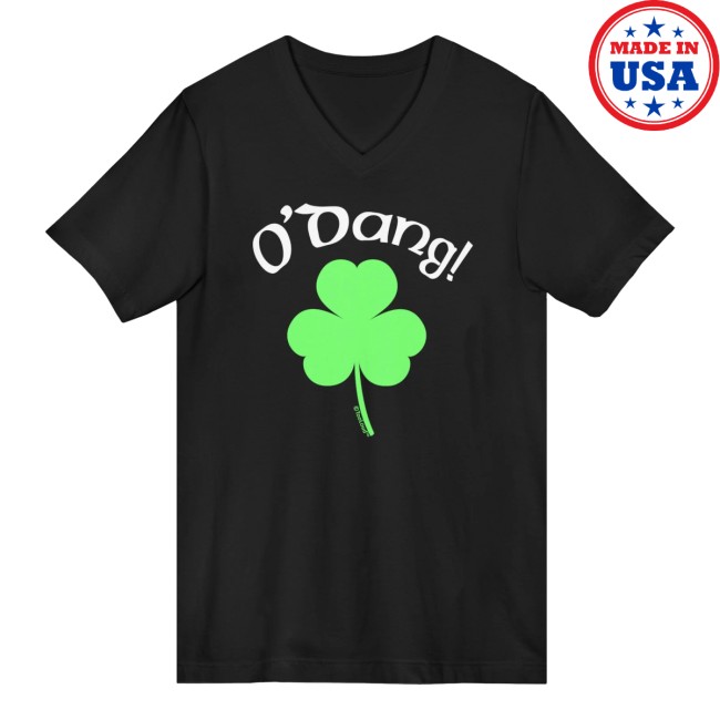 Davson Sales Store Merch O’dang St. Patrick’s Day Adult Dark V-Neck T-Shirt Davson Sales Store Merch O’dang St. Patrick’s Day Adult Dark V-Neck T-Shirt