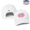 Tucker Carlson Merch Store Nation Building Is Gay Baseball Hat White