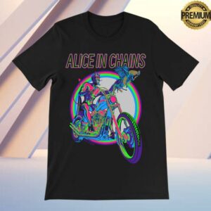 Alice In Chains Merch Store Devil Bike T-Shirt
