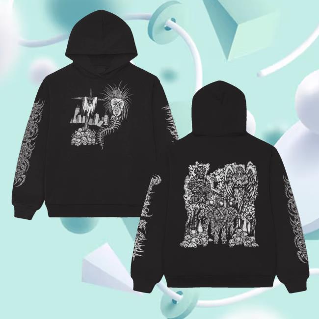 Run For Cover Records Merch Shop Portrayal Of Guilt Guillotine Human Terror Hoodie