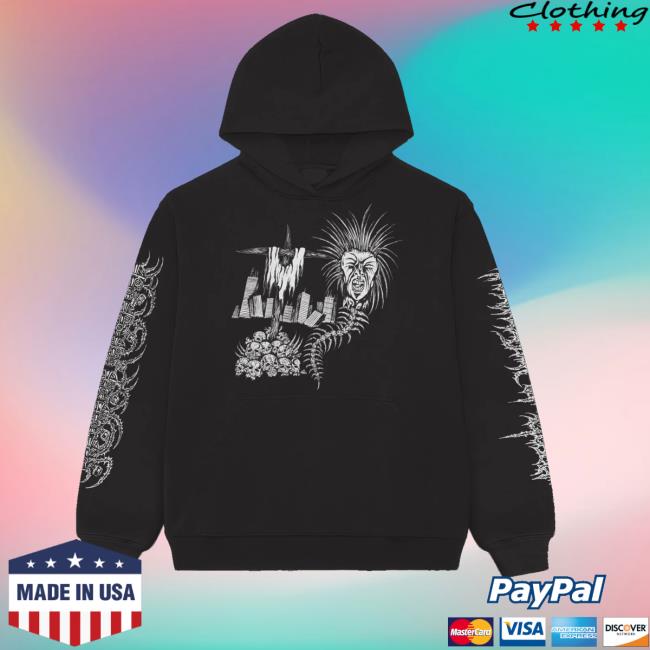 Run For Cover Records Merch Shop Portrayal Of Guilt Guillotine Human Terror Hoodie