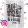 Fink Music Merch Store The City Is Coming Lyric Tee White