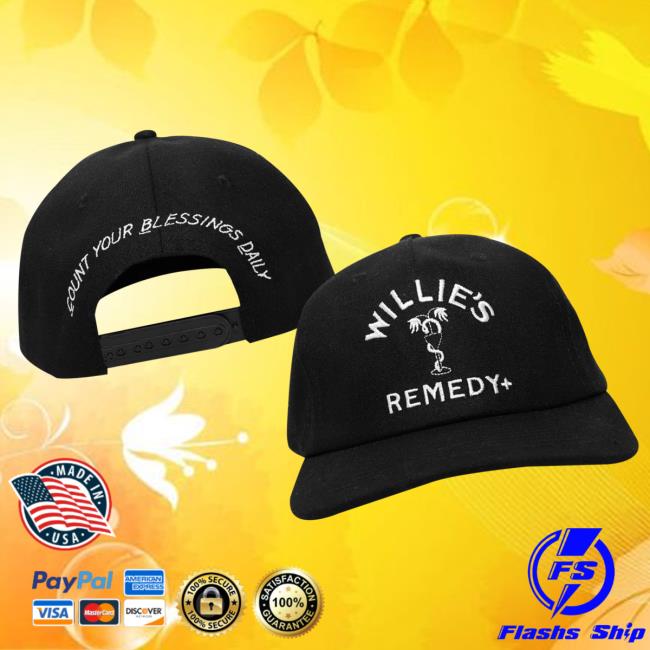 Willie's Remedy Merch Store Hemp Cocktail Hat Black 3 Willie's Remedy Merch Store Hemp Cocktail Hat Black