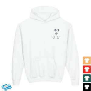 2Gbh00 Store Merch Ghost Cat Kids Hoodie