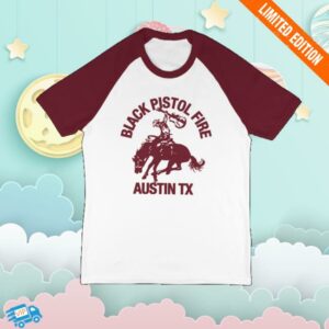 Black Pistol Fire Shop Merch Cowboy Baseball Tee
