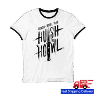 Black Pistol Fire Shop Merch Hush Or Howl Ringer Tee