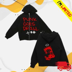 Roc Nation Store Merch Polo Perks Punk Goes Drill Zip Hoodie