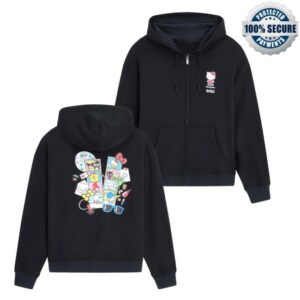 Sanrio Merch Store Converse X Hello Kitty And Friends Full Zip Hoodie