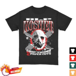 Blp Kosher Merch Store Grip Thumb 2 Paper Cuts Tee