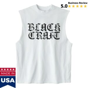 Blackcraft Cult Store Merch Blackcraft Logo White Muscle Tee