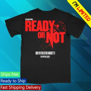 Rucking Fotten Store Merch Ready Or Not The Game Begins Full Color Photo T-Shirt