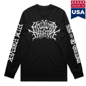 Film Forever Merch Store Merch Black Metal Logo Longsleeve Shirt