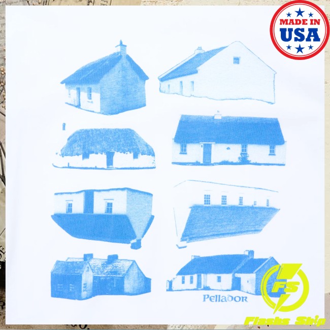 Pellador Store Merch Blue Cottage Tee – White