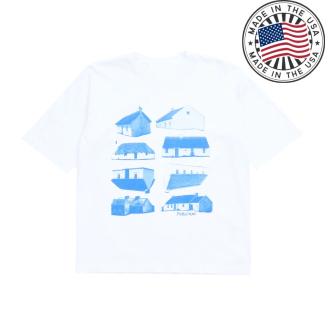 Pellador Store Merch Blue Cottage Tee – White
