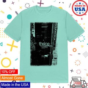 Thrice Merch Store The Illusion Of Safety Album Tee Mint
