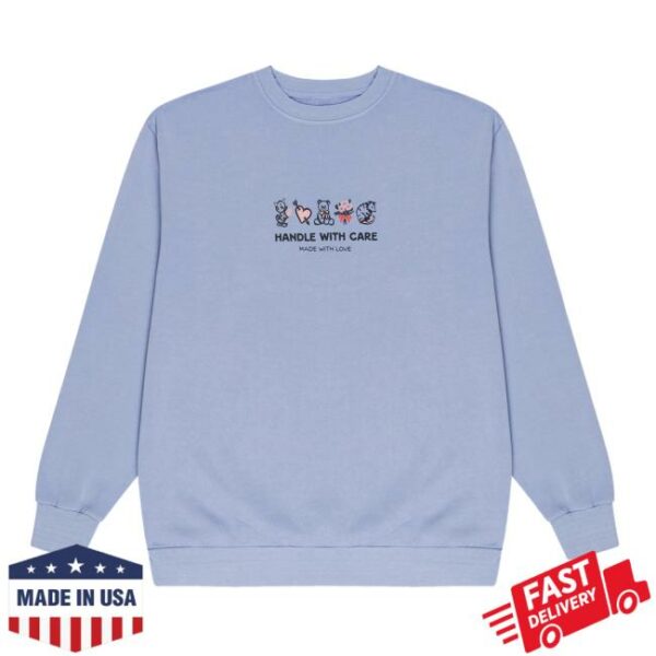 Unwell Merch Unwell Merch Store Handle With Care Crewneck - Newest Fashion Trends