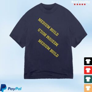 Medium Build Music Shop Merch Takeaways Navy T-Shirt