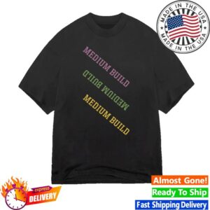 Medium Build Music Shop Merch Takeaways Black T-Shirt