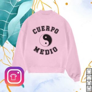 Medium Build Merch Store Cuerpo Medio Pink Crewneck