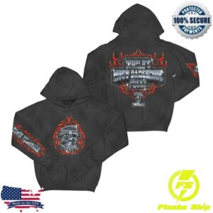 Three 6 Mafia Store Merch Ridin On Chrome Ash Black Hoodie