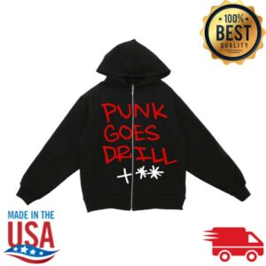 Roc Nation Merch Store Polo Perks Punk Goes Drill Zip Hoodie