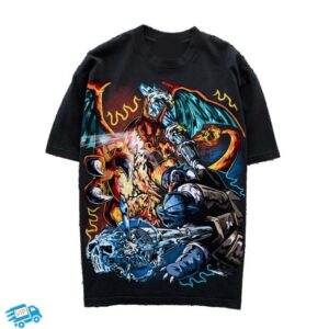 Warren Lotas Merch Shop Fire Vs Water T-Shirt