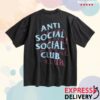 kenny anti social social club store merch distressed tee ere