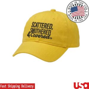 Waffle House Merch Shop Scattered Smothered & Covered Dad Cap