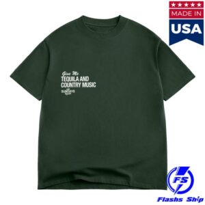 Los Sundays Merch Store The Tequila & Country Music Tee Green White