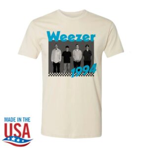 Weezer Merch Store 1994 Tracklist T-Shirt