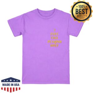 Trap Golf Store Merch Neon Purple I Feel Like Playing Golf Tee