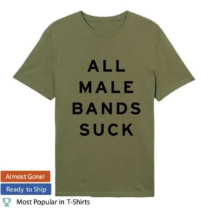 Jehnny Beth Merch Store All Male Bands Suck T-Shirt