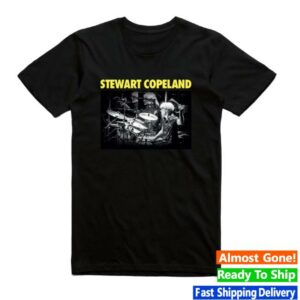 Birdsrobe Merch Store Stewart Copeland Australian Tour T-Shirt Black
