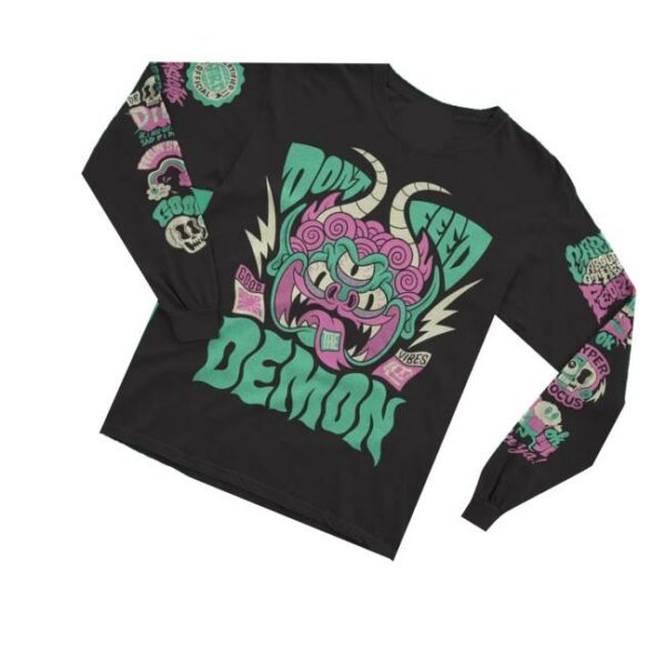 chrispiascik-shop-merch-don-t-feed-the-demon-arms-covered-long-sleeve